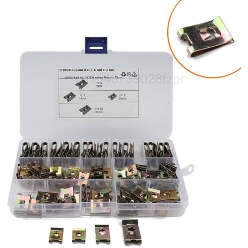 Auto Parts U-shaped Spring Nut Fastener 65 Manganese Steel Color Zinc Plated U-shaped Clip Nut