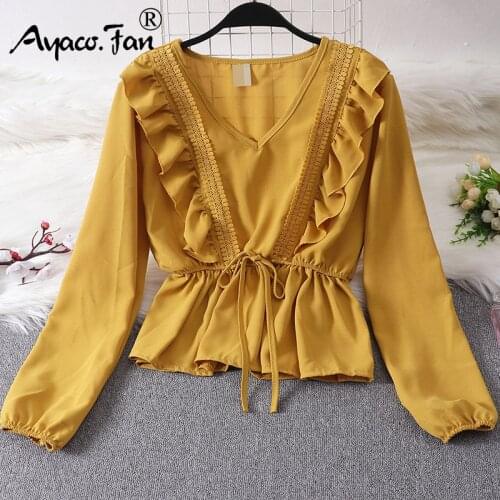 Женские шифоновые блузки Ayaco.Fan China At AliExpress