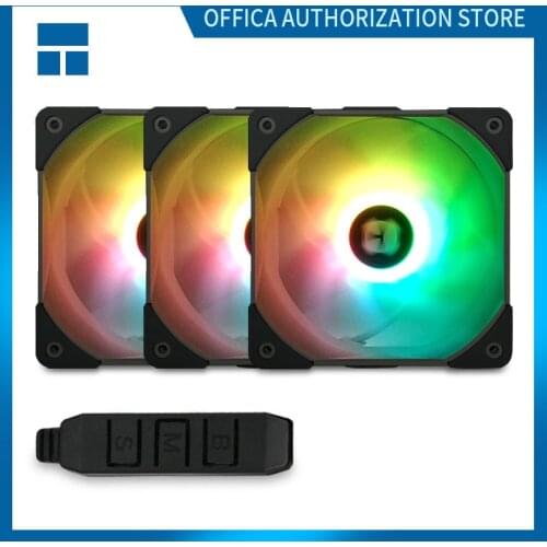 Thermalright TL-C12S 3-in-1 Computer Case Cooling Silent Fan 120mm 5V/3PIN RGB LED PWM Computer Replacement Fan With Controller