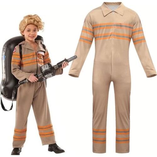 Baby Kids Ghostbusters Jumpsuits Cosplay Costume Kids Boy Girl Ghostbusters Cosplay Bodysuit Halloween Party Costumes