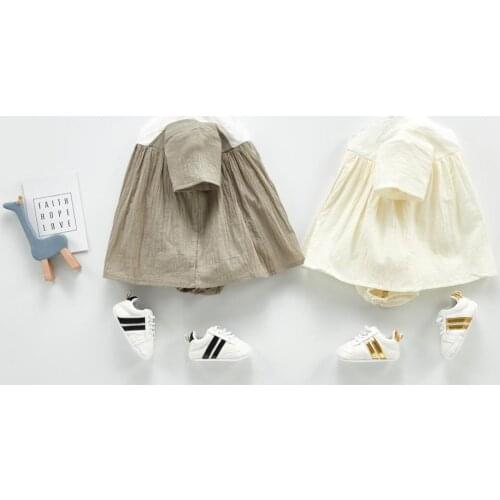 Angoubebe 202H21 Newborn Toddler Kids Baby Girls Infant Dress Romper Jumpsuit Outfits Casual Short Sleeve Summer Baby Dresses