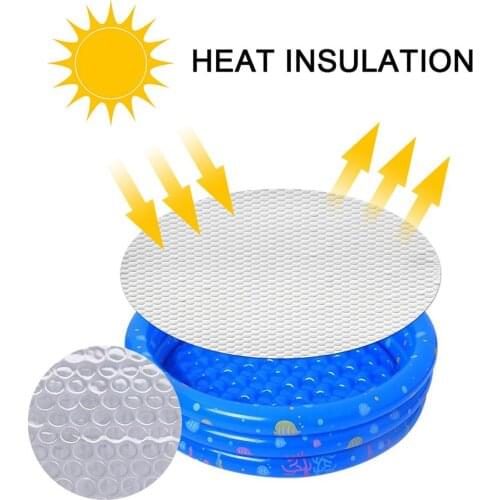 Square Solar Tarpaulin Round Durable Swimming Pool Protection Cover Heat Insulation Film For Indoor Outdoor Frame Pool