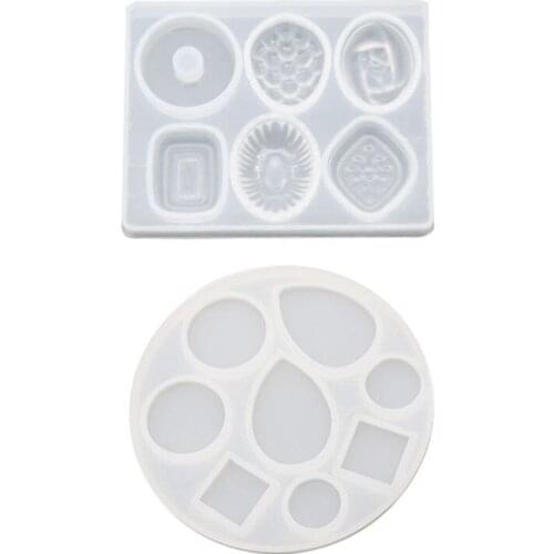 2021 New DIY Crafts Making Crystal Epoxy Mold Earrings Candy Mould High Mirror UV Resin Silicone Molds 2020 trend