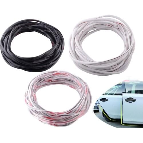 NS Modify 8M Universal Car Door Edge Rubber Scratch Protector Rubber Trim Molding Scratch Adhesive Strip Anti-Rub Car Styling