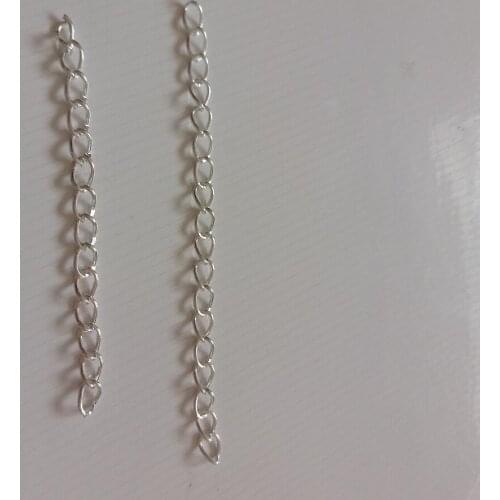 Wholesale Hot 1000pcs Extended Chain Tail Chain 5cm/6cm Fit Diy Bracelet Necklace Earrings Tail Chains For Jewelry Making