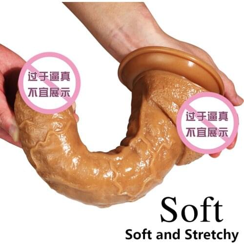 Full Length 28cm 2.27lb PVC Penis Dildo Female Vagina Yin Emperor Masturbation Vibrator Female Adult Products