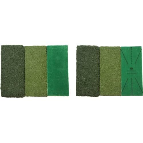 Portable Golf Training Mat for Swing Detection Batting Golf Practice Training Aid with Different Surfaces for Home Office Use