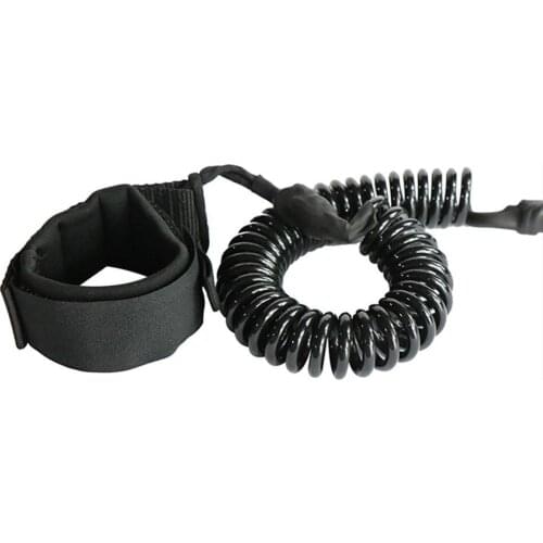 Surfing Ankle Leash Surfing Elastic Coiled Stand UP Paddle Board Leg Rope Feet Surfboard Ankle Leash for Water Equipment tools