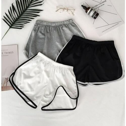 Simple Women Casual Shorts Patchwork Body Fitness Workout Summer Shorts Female Elastic Skinny Slim Beach Egde Short Hot