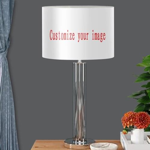 Customize Your Image/Logo Table Lampshade Modern Iron Ring PVC Lampshade Nordic Simplicity Light Shade Durable Lampshade