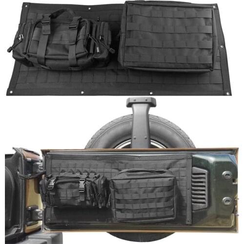 Tailgate Bag Case Cover for Tool Organizer Pockets for 2007-2017 Jeep Wrangler JK