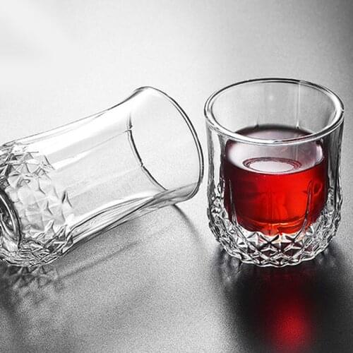 Heat Resistant Transparent Double Wall Glass Coffee/Tea Whiskey Cups Mugs Travel Mugs Drinking Glasses Business Gift