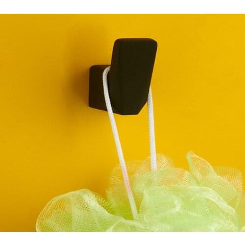 Vidric black bathroom hook Bathroom accessories zinc Towel hook Octagon type