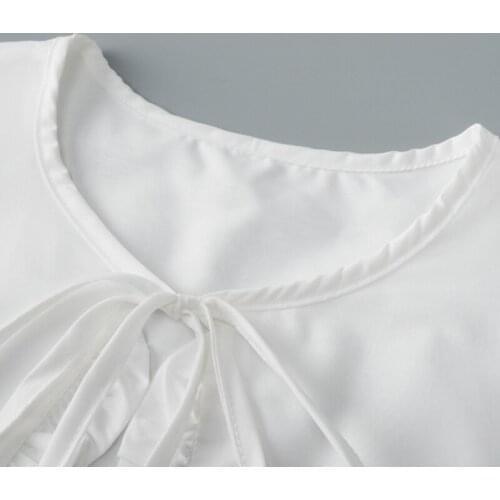 1 Piece Fashionable Women Fake Detachable Shirt Shawl Wrap Decorative Collar False Blouse Top Women Clothes Accessories