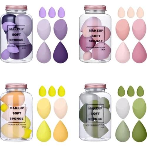 4/7Pcs Face Cosmetic Puff Blush Powder Foundation Makeup Sponge Mixed Size Soft Puff Make Up Beauty Tools with Storage Box