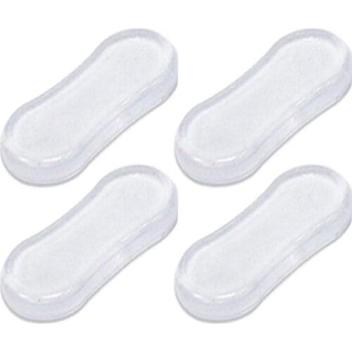4 Pieces Toilet Seat Bumper Protection Pads Bathroom Accessories Replacement Bumpers With Strong Adhesive