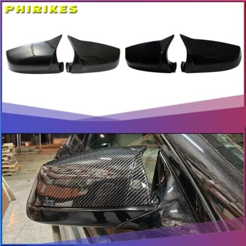Car side styling Replacement M style For BMW 5 6 7 E60 E61 F07 F06 F10 F11 E63 Rearview Mirror Cover Caps Carbon Fiber Pattern