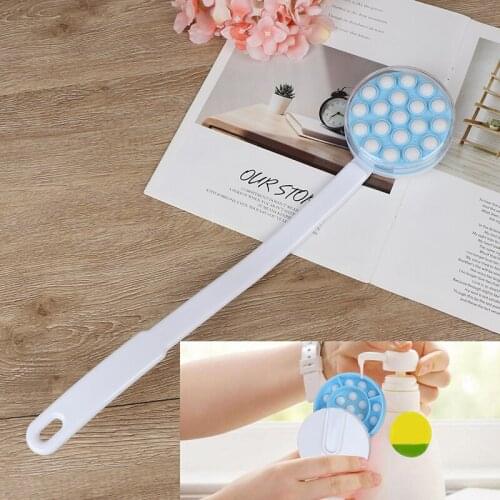Bath Brush Long Handled Lotion Oil Cream Applicator Body Leg Back Massager Bath Brush Plastics Long Handle Bath Brush
