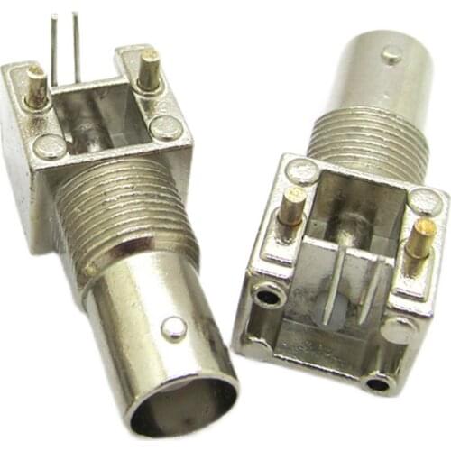 Free shipping 50PCS BNC-KWE BNC female legs elbow positive video surveillance PCB board side terminals 90