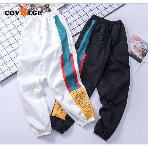 Fashion Brand Men Casual Sweatpants New Street Trend Male Printing Drawstring Pants Mens Hip Hop Ankle-Length Pants MKX071