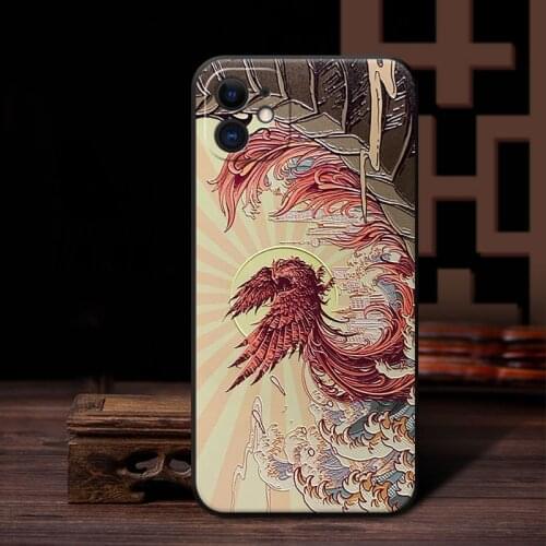 Cool Animal 3D Embossed Phone Case For iPhone X XS XR 11 12 Pro MAX 6 7 8 Plus SE2 Capa Soft Back Covers Matte Phone Cases