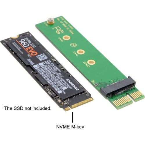 CY NGFF M-key NVME AHCI SSD to PCI-E 3.0 1x x1 Vertical Adapter for XP941 SM951 PM951 960 EVO SSD