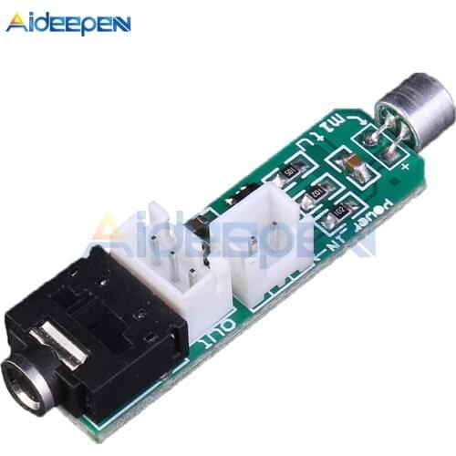 DC 1.5-5V Capacitive Microphone Circuit Amplification Module 3P Terminal 3.5mm Audio Socket