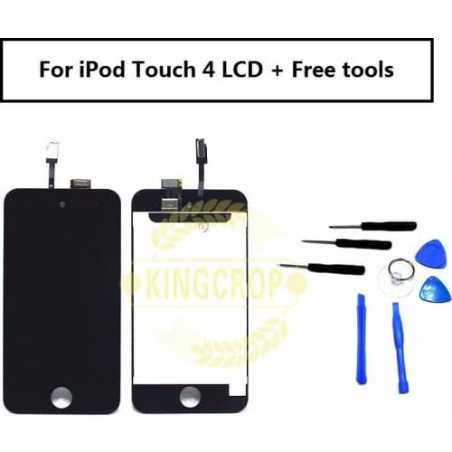 For ipod touch 4 LCD Display with Touch Screen Digitizer for iPod Touch 4 4th Gen full set free shipping