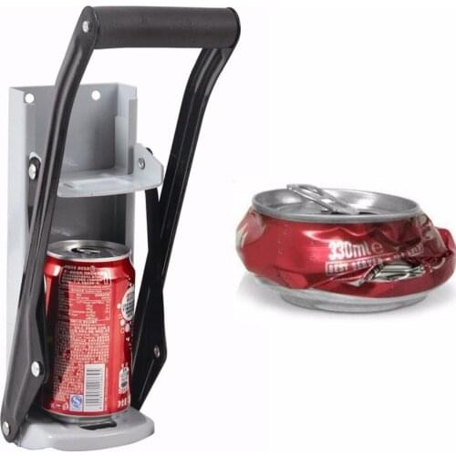 12oz16oz Beer Can Crusher Wall Mounted Hand Push Soda Cans Bottle Beer Opener Wall Bottle Crusher Recycling Tool Cans Of Press