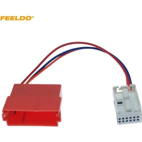 FEELDO 1PC Car AUX In Audio Input Cable Adapter For Volkswagen Sagitar Touran Golf 6 RCD310 RCD510 Radio Stereo Aux Wire Plug