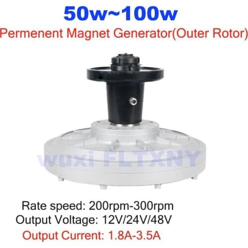 300W-1000W 200 250 300Rpm 12V24V48V220VDC Generator Permanent Magnet Alternator coreless MaglevDIY for Solar Panel Wind Turbine