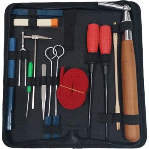 GTBL Professional Piano Tuning Kit Tuner Tools Set Piano Tuning Tool Wooden Handle Fixed Tuning Wrench With Bag