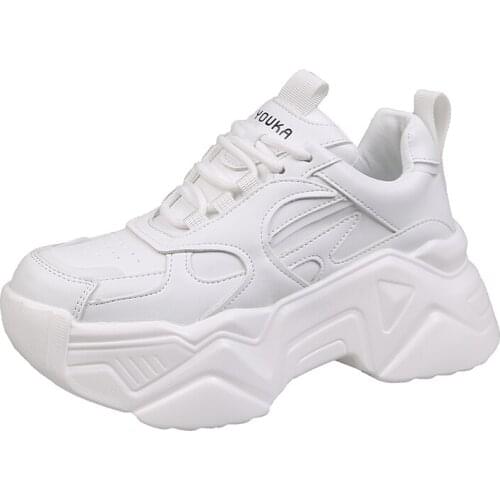 2021 Spring Women Sneakers Ladies Breathable Platform Shoes Designer Chunky Sneakers Fashion Basket Femme Dad Casual Shoes