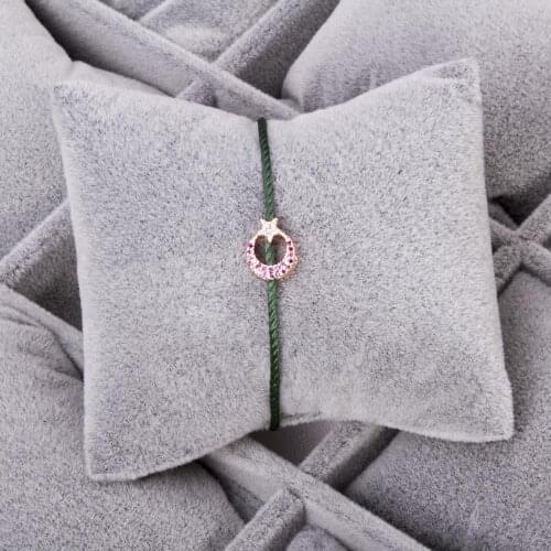 Moon Star Figured Zircon Cubic Zirconia İp Bracelet