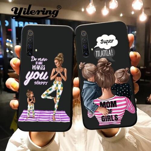 Fashion Super Mum for Case OPPO Realme XT X2 5 Pro 6 Pro Case Black soft Cover Funda Realme 6 Pro Q X50 C2 3 C3 C11 Case Cover