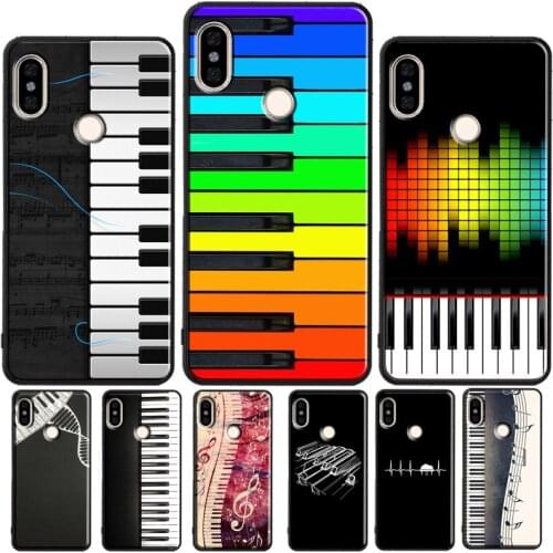 Music Piano Key Case For Xiaomi Redmi Note 10 Pro 8T 9S 7 8 9 Pro Phone Cover For Redmi 9 9A 9C 9T K40 8A