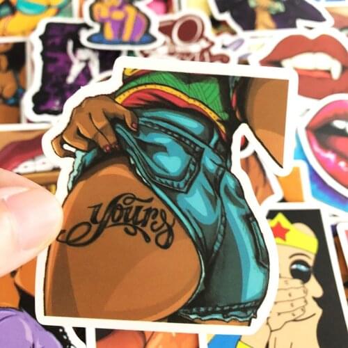 30/50 PCS Cartoon Beauty Girl Stickers for Car Styling Bike Motorcycle Phone Laptop Travel Luggage Cool Funny Spoof JDM Decal