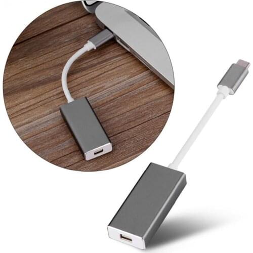 USB C to Mini DP 4K 60Hz Type C to Mini Display Port Adapter Plug and Play Thunderbolt 3 to Mini DP Converter