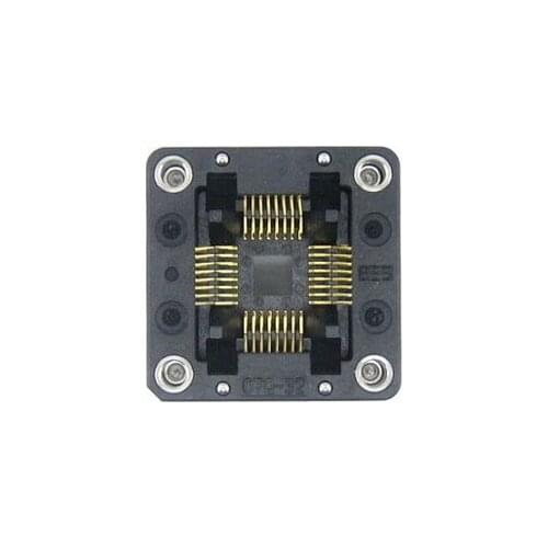 Free shipping 2 pcs QFP32 TQFP32 FQFP32 PQFP32 OTQ-32-0.8-02 En plas IC Test Burn-in Socket 0.8mm Pitch