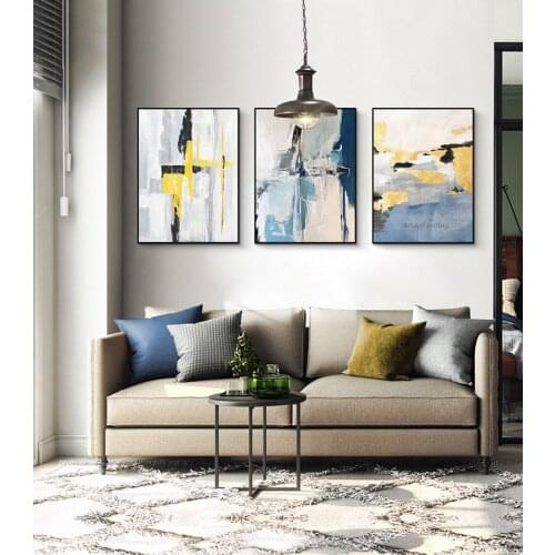 Hand painted abstract oil painting on canvas quadros cuadros decoracion original wall art pictures for living room home decor