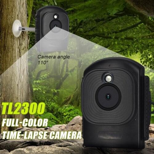 TL2300 Time Lapse Camera LED Low Light Digital Timelapse Cameras Full Color 1080P HD Video Recorder Timer Camera IP66 Waterproof