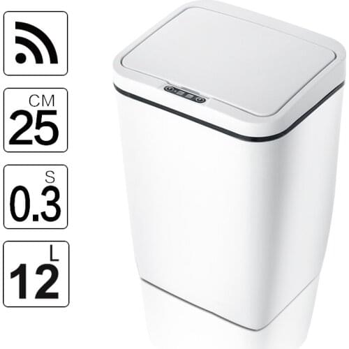 Automatic Touchless Intelligent induction Motion Sensor Kitchen Trash Can Wide Opening Sensor Eco-friendly Waste Garbage Bin