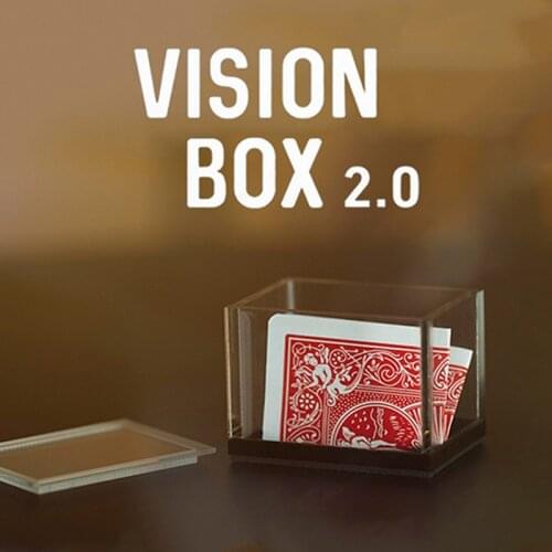 Vision Box 2.0 Magic Tricks Playing Card Prediction Box Magia Close Up Magic Magician Illusions Gimmick Props Mentalism