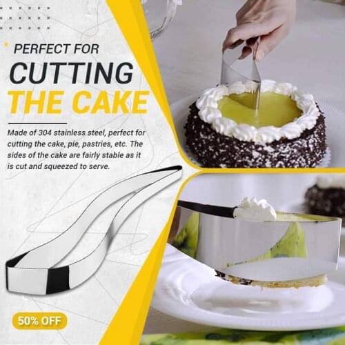 Cut Cakes Perfectly 1pc Double Line Adjustable Stainless Steel Cut Device Cake Decorating Mold DIY Bakeware Kitchen Cooking Tool