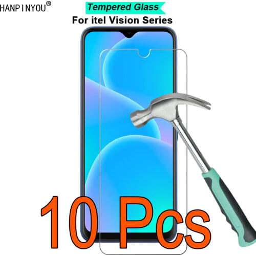 10 Pcs/Lot For itel Vision 2 Plus 6.8" 9H Hardness 2.5D Ultra-thin Toughened Tempered Glass Film Screen Protector Guard