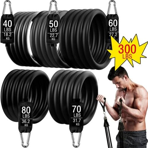 16pcs/set Pull Rope Fitness Exercises Resistance Bands Latex Tubes Pedal Excerciser Body Training Workout Yoga Elastic Pull Rope
