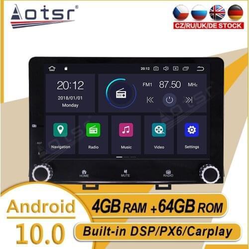 4+64GB For KIA RIO 2017 2018 2019 Car Stereo Multimedia Player Android GPS Navi Auto Audio Radio Recorder Carplay PX6 Head Unit