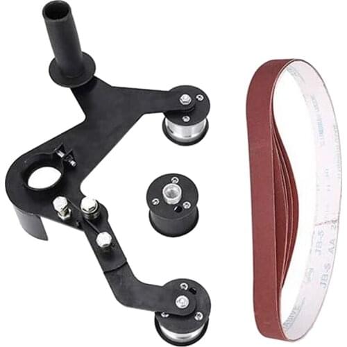 ABSF Abrasive Belt Grinder Accessory Bracket Angle Grinder Tube Tool Adapter Bearing Iron Polishing Support Accessory