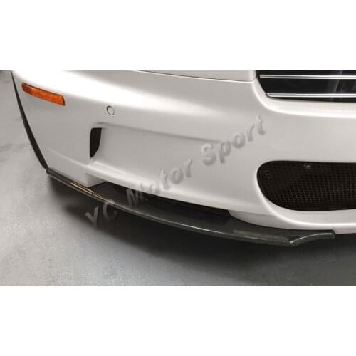 Car Accessories Dry Carbon Fiber OEM Style Front Splitter Fit For 2007-2012 Aston Martin DBS Front Lip Splitter Car-styling