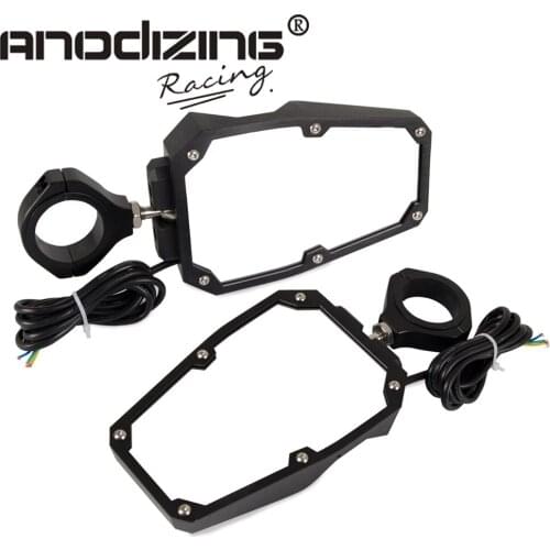 UTV Rear View Side Mirrors For Polaris RZR Ranger Arctic Cat Wildcat With LED Spot Light for RZR Mirror Break Away